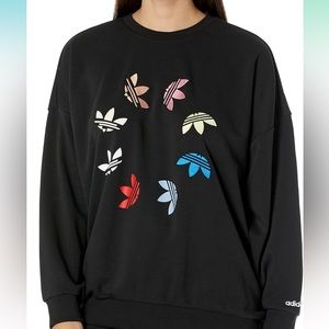 Adidas Originals Women’s Asicolor Shattered Trefoil Wheel Sweatshirt